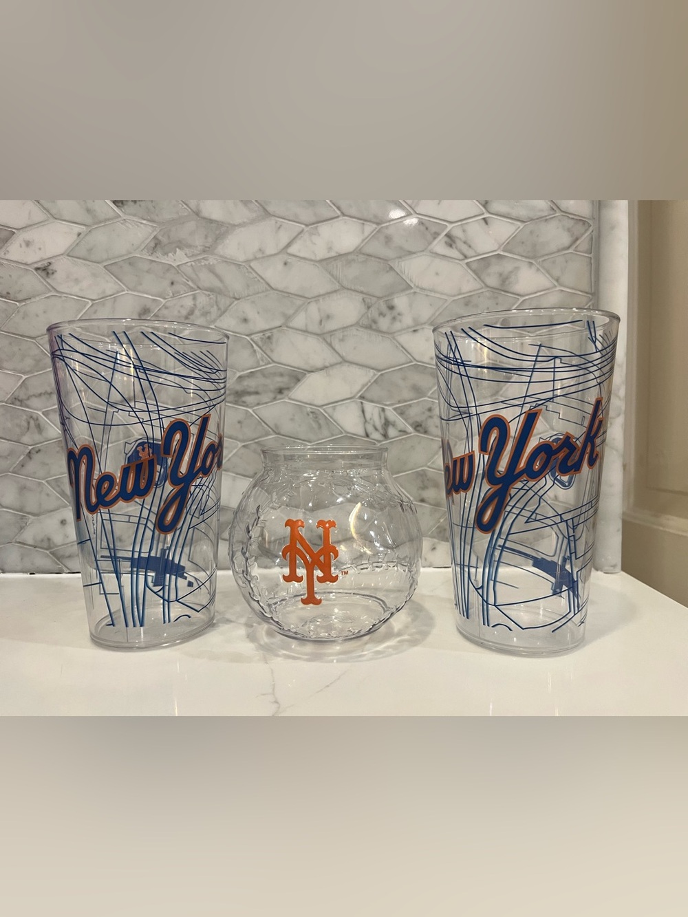 New York Mets Memorabilia Plastic Cups